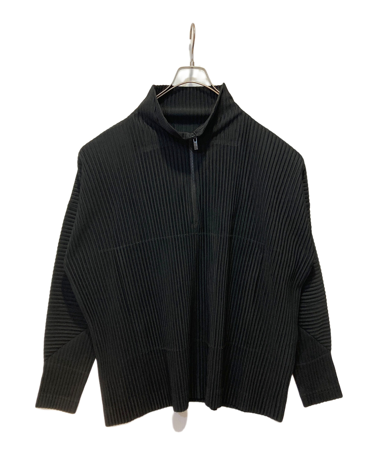Issey Miyake Men ハーフジップスウェット　イッセイミヤケメン 99年製 ISSEY MIYAKE MEN Half-Zip Sweatshirt 黒 M 90s