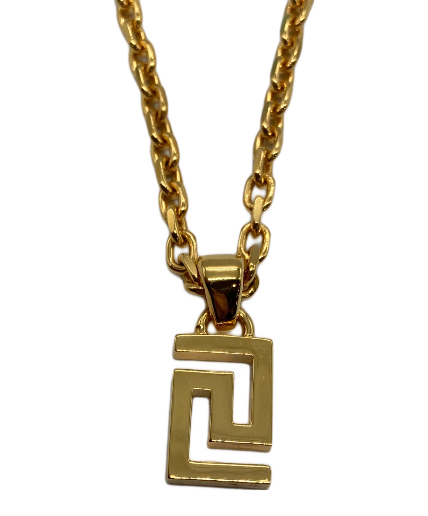 中古・古着通販】VERSACE (ヴェルサーチェ) グレカネックレス ゴールド 
