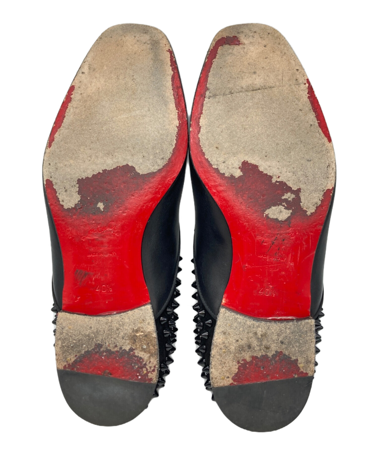 Christian Louboutin タッセルローファー 黒 赤ソール　ラグ 中古・古着通販】Christian Louboutin (クリスチャン・ルブタン