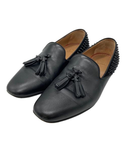 18894✨クリスチャンルブタン タッセル ローファー ドレスシューズ ブラック 中古・古着通販】Christian Louboutin (クリスチャン・ルブタン