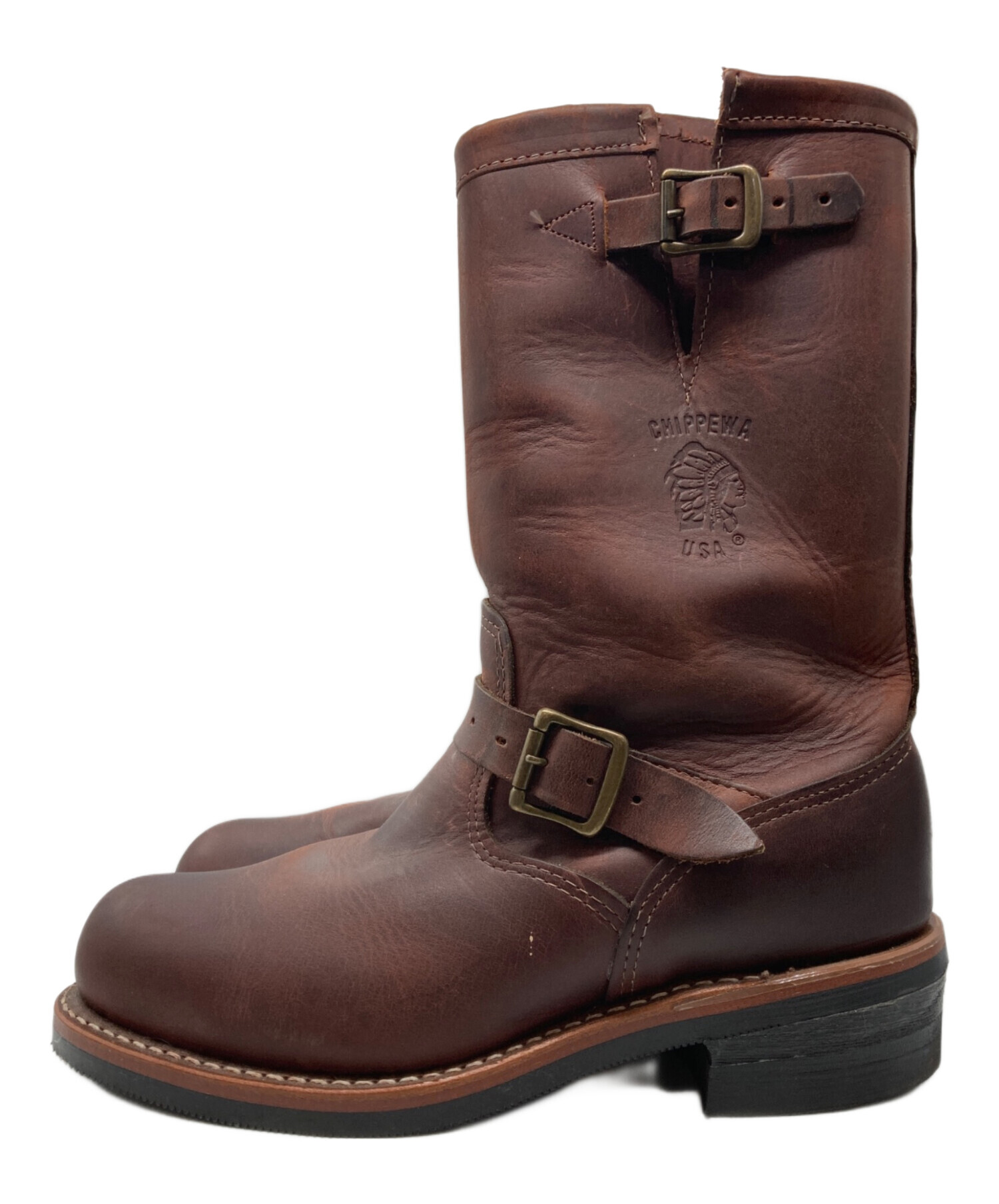 中古・古着通販】CHIPPEWA (チペワ) エンジニアワークブーツ ブラウン