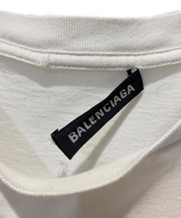 BALENCIAGA ホワイト Tシャツ Sサイズ Balenciaga ロゴ Tシャツ | ホワイト | FARFETCH JP