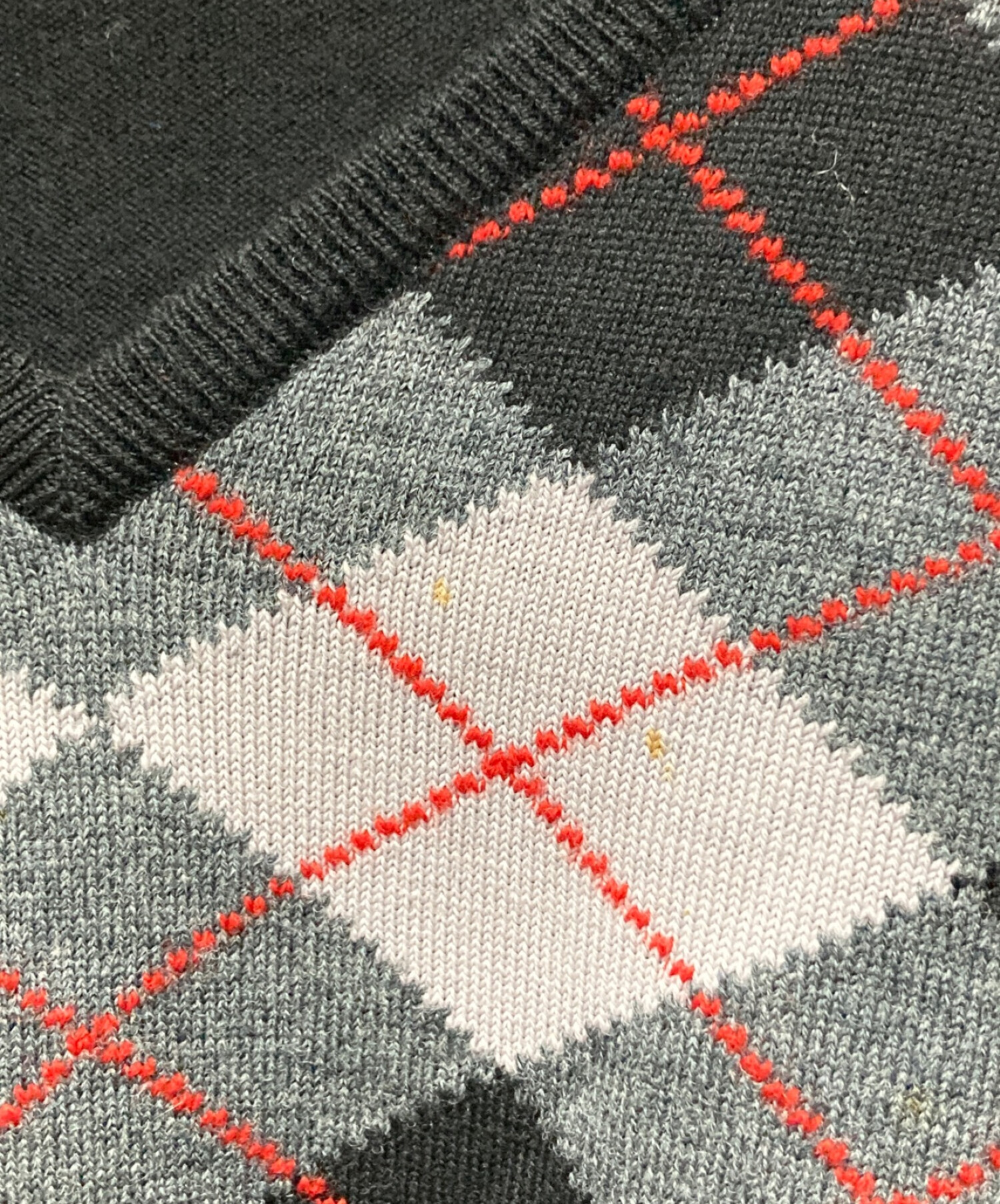 JOHN SMEDLEY ジョンスメドレー ニット・セーター S グレー 【古着】【中古】【送料無料】 中古・古着通販】JOHN SMEDLEY (ジョンスメドレー) アーガイルニット