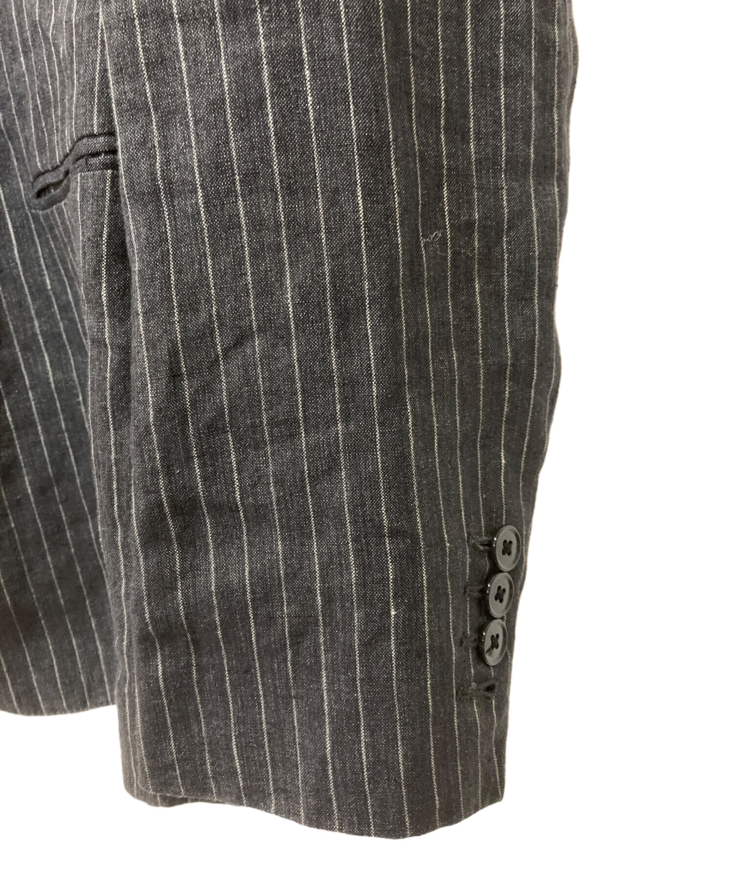 【ドルチェアンドガッバーナ】テーラードジャケット リネン100%　グレー　50 ドルチェアンドガッバーナ】テーラードジャケット リネン100