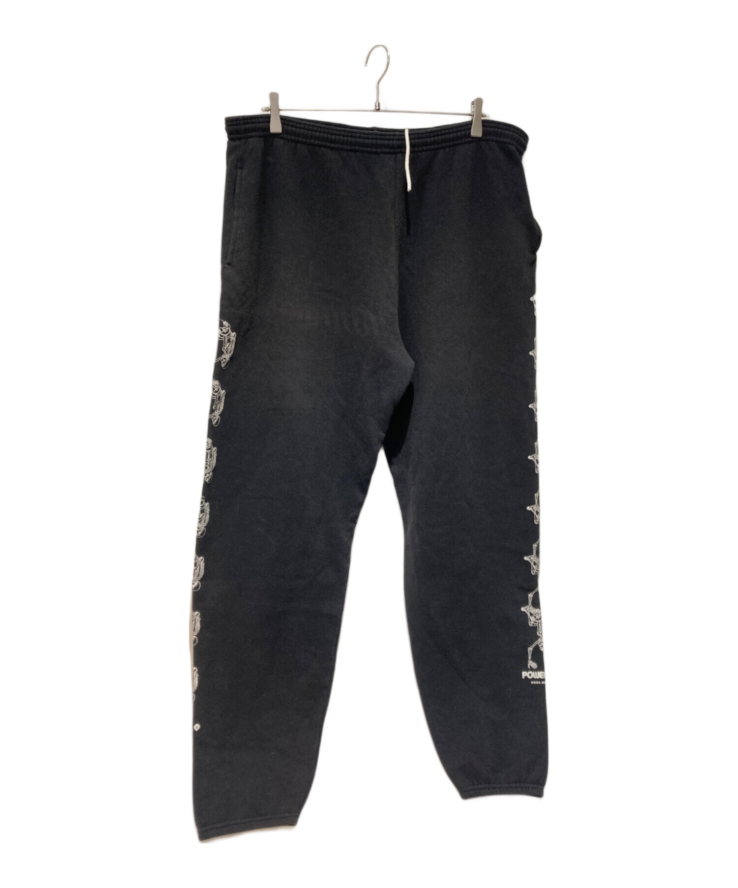 POWELL スウェットパンツ 黒 中古・古着通販】POWELL PERALTA (パウエルペラルタ) ボーンプリント