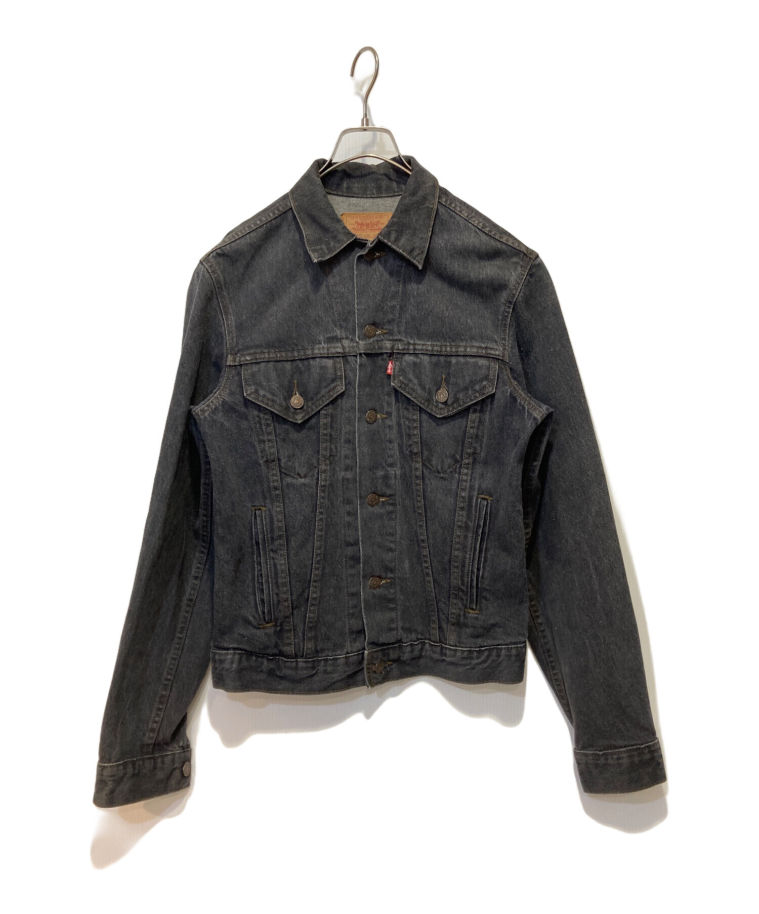 LEVI'S 先染 デニムジャケット ブラック 美品 M Levi's 70507 USA 先