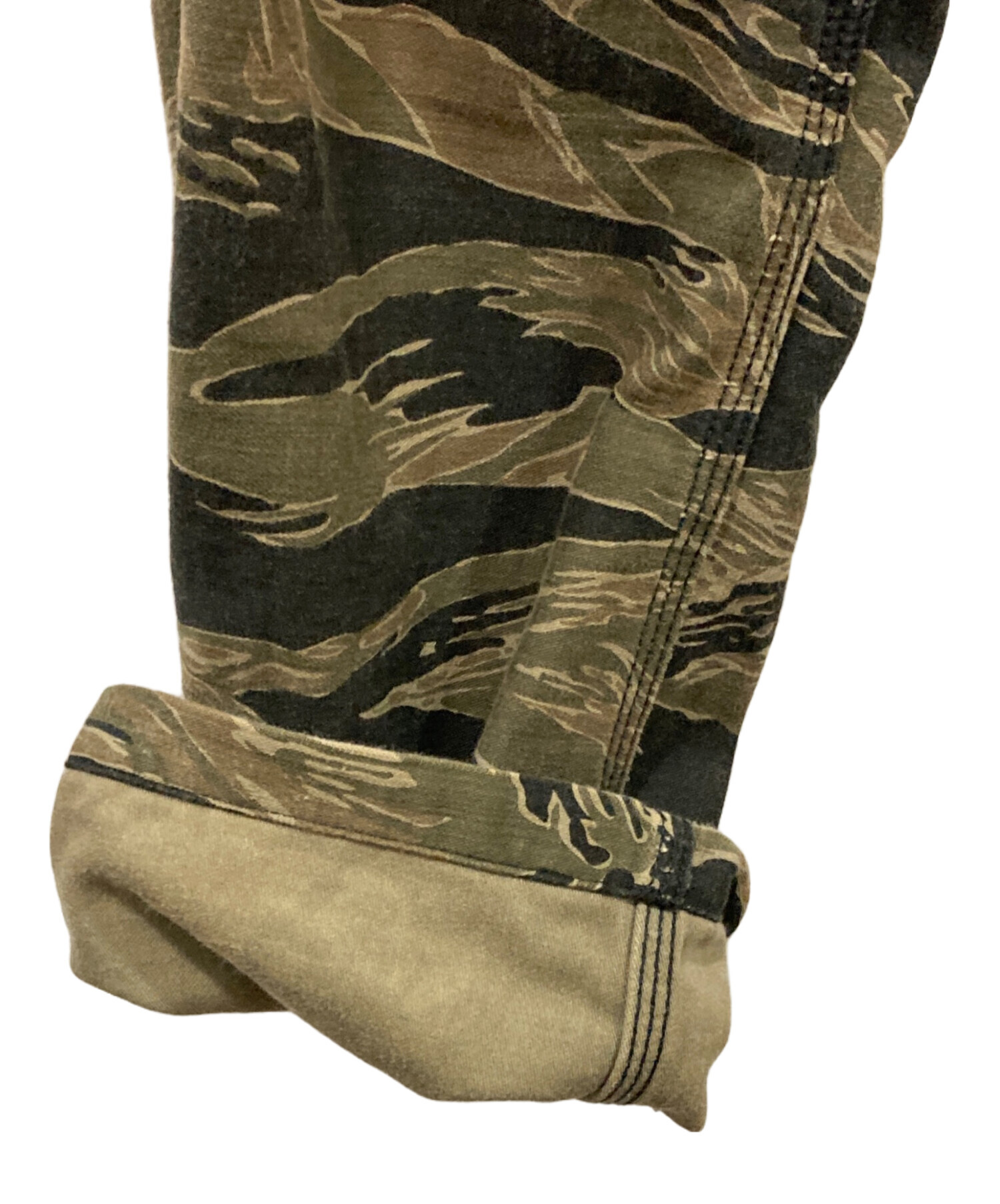 中古・古着通販】SASSAFRAS (ササフラス) タイガーカモパンツ グリーン