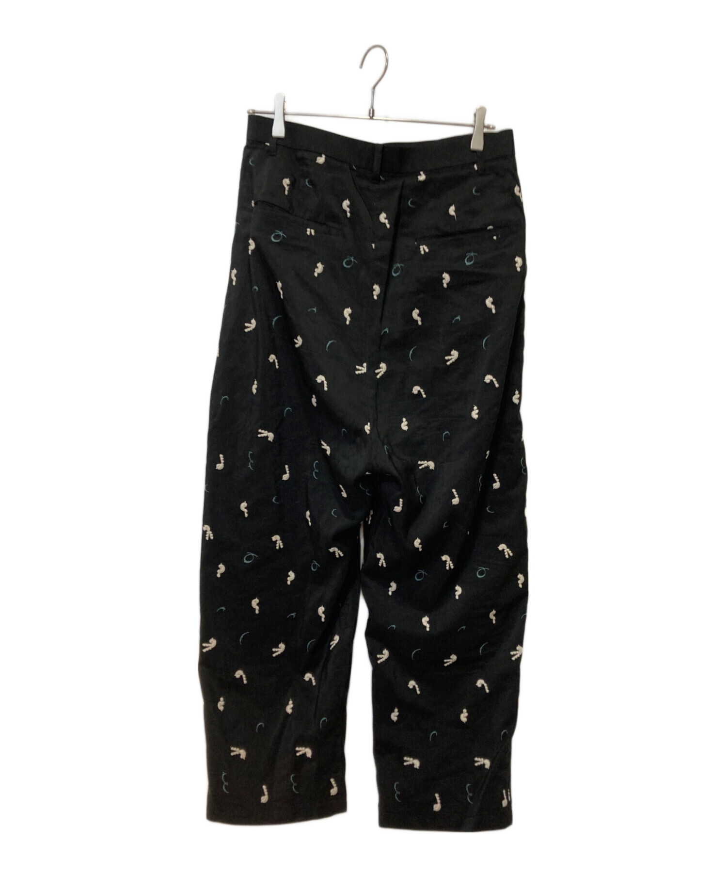 中古・古着通販】mina perhonen (ミナ ペルホネン) 刺繍 シルク ワイド