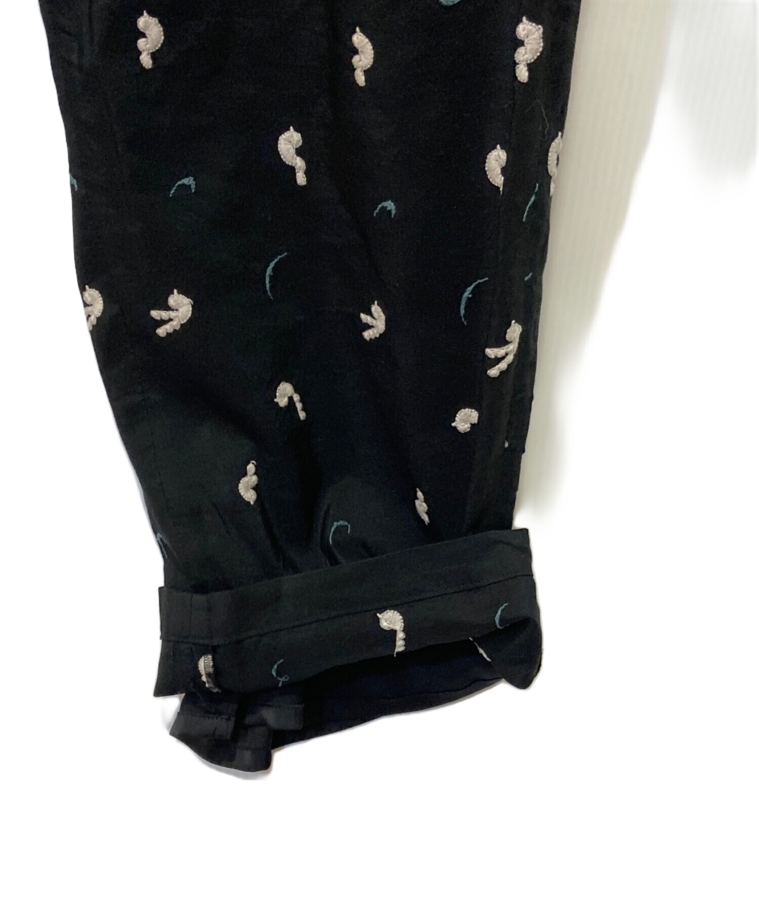 中古・古着通販】mina perhonen (ミナ ペルホネン) 刺繍 シルク ワイド