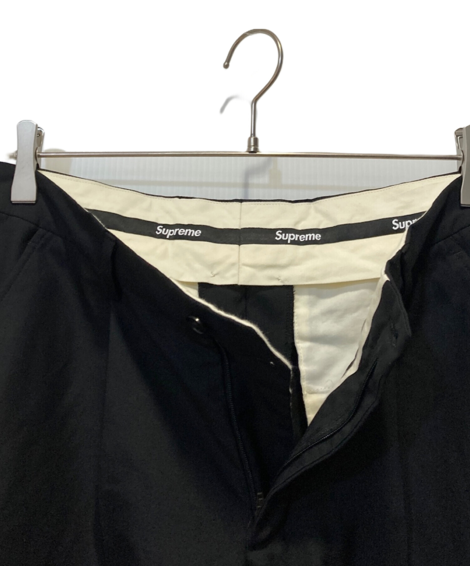 中古・古着通販】Supreme (シュプリーム) スラックス ブラック サイズ