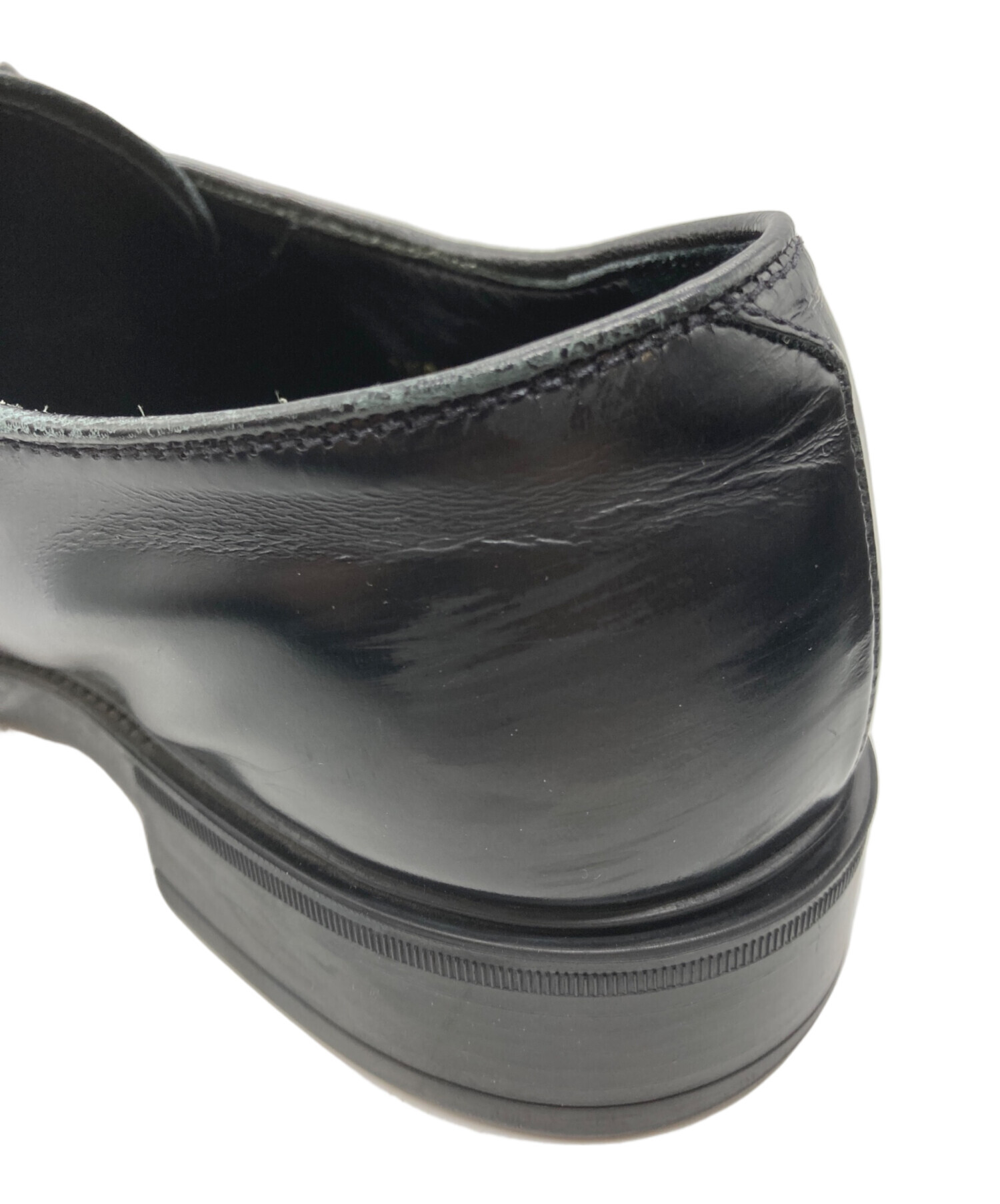 中古・古着通販】PRADA (プラダ) レザードレスシューズ ブラック