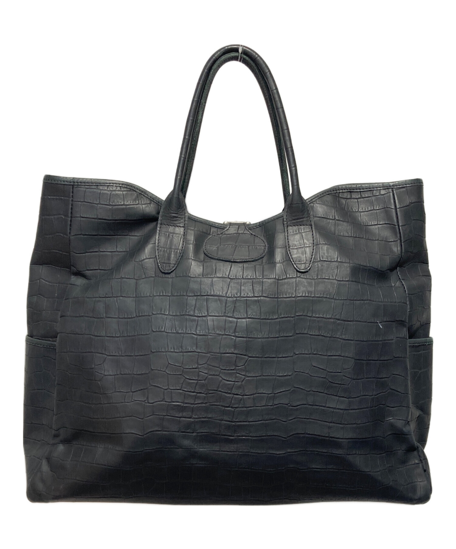 中古・古着通販】Orobianco (オロビアンコ) クロコ型押しトートバッグ