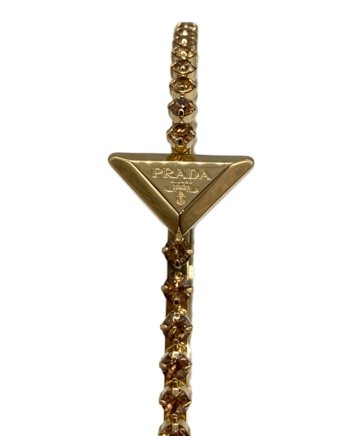 PRADA カチューシャ ゴールド 新品未使用 PRADA カチューシャ ゴールド 新品未使用 - メルカリ