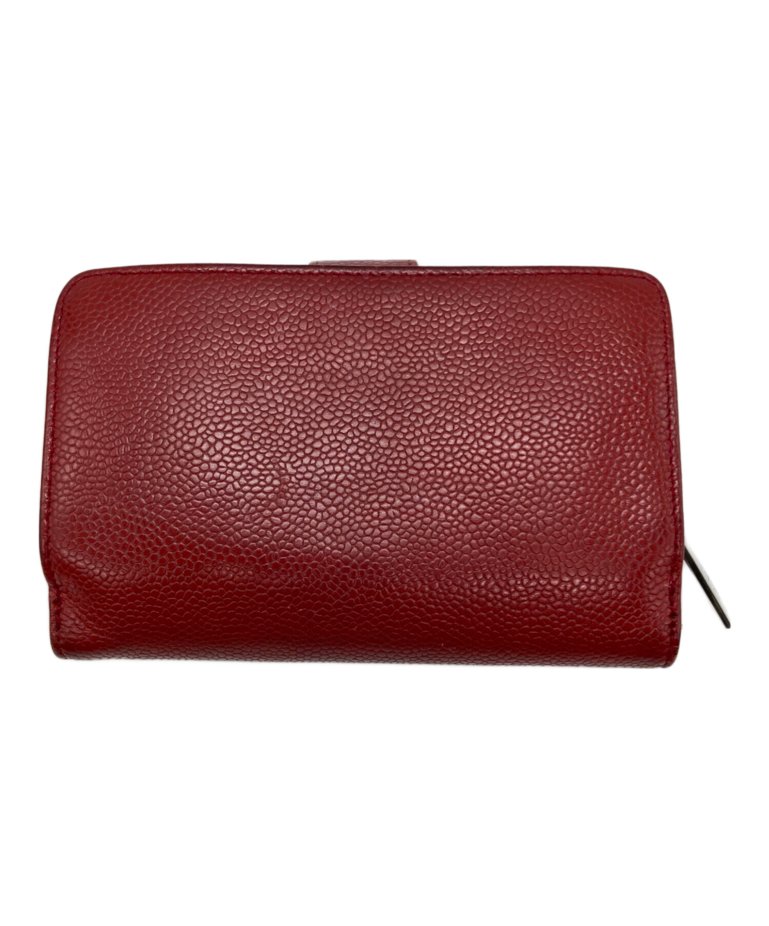 中古・古着通販】CHANEL (シャネル) キャビアスキンフラップ財布