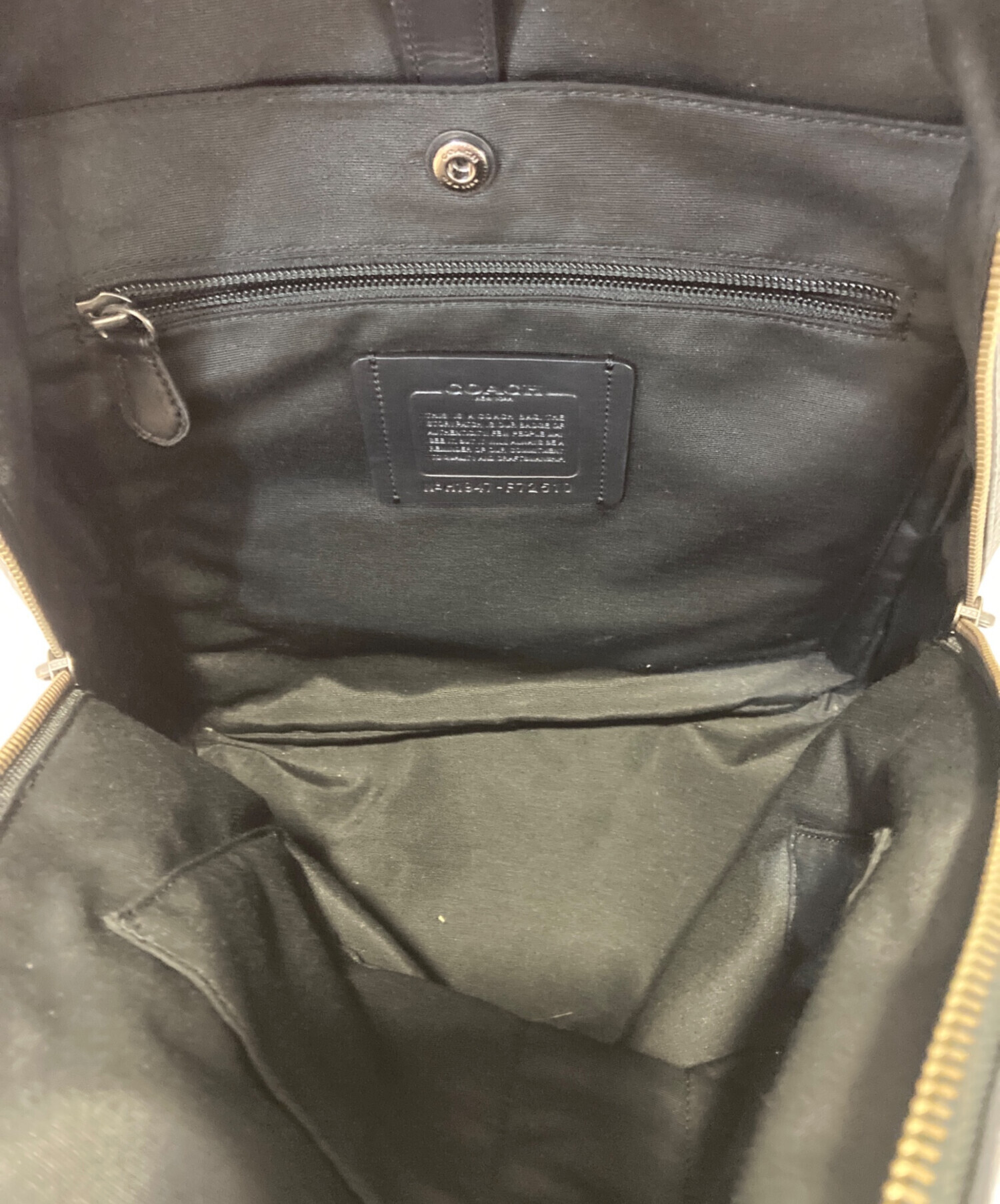 中古・古着通販】COACH (コーチ) イーサン バックパック ブラック