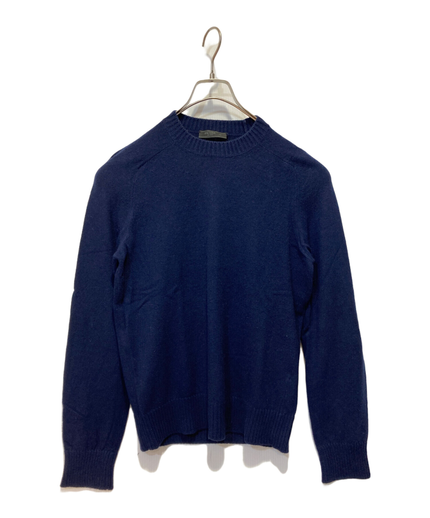 中古・古着通販】PRADA (プラダ) ウールカシミヤエルボーパッチニット