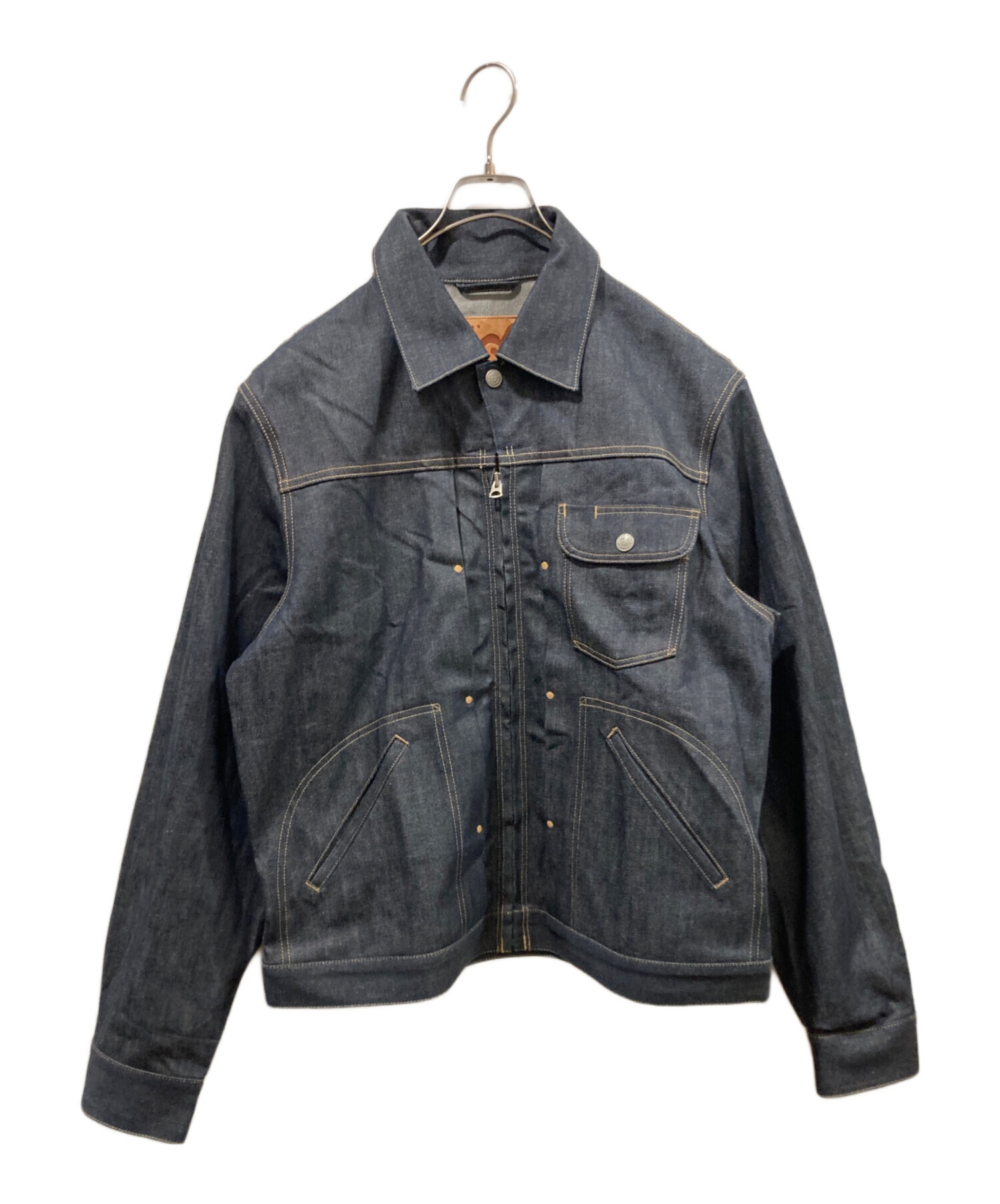 【45R】ライ麦デニムの908クロスビーGジャン（インディゴ 淡） 45Rライ麦デニムの908クロスビーGジャン（ 一張羅）: WOMEN｜45R