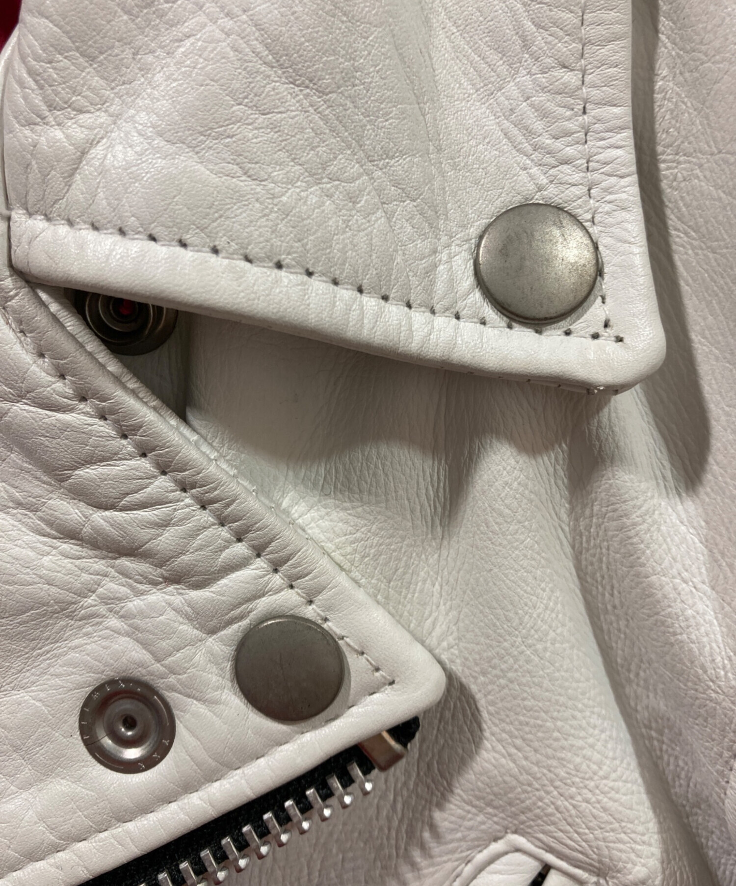 未使用に近い　ノーアイディー　ヴィンテージ加工ダブルライダースジャケット完売品 中古・古着通販】NO ID. (ノーアイディー) ダブルライダース