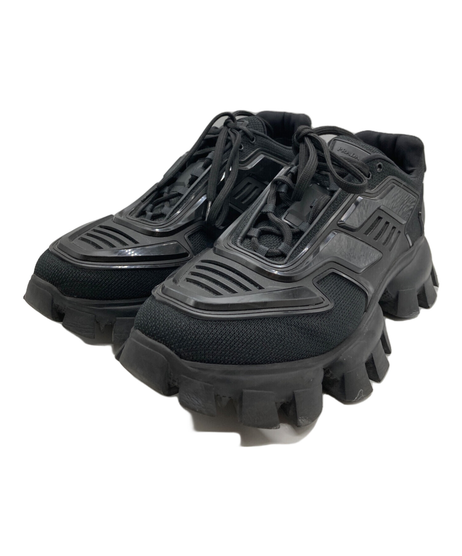 PRADAプラダCLOUDBUST THUNDER サンダル 黒 サイズ8 高価ファッション - PRADAプラダCLOUDBUST THUNDER サンダル 黒 サイズ8