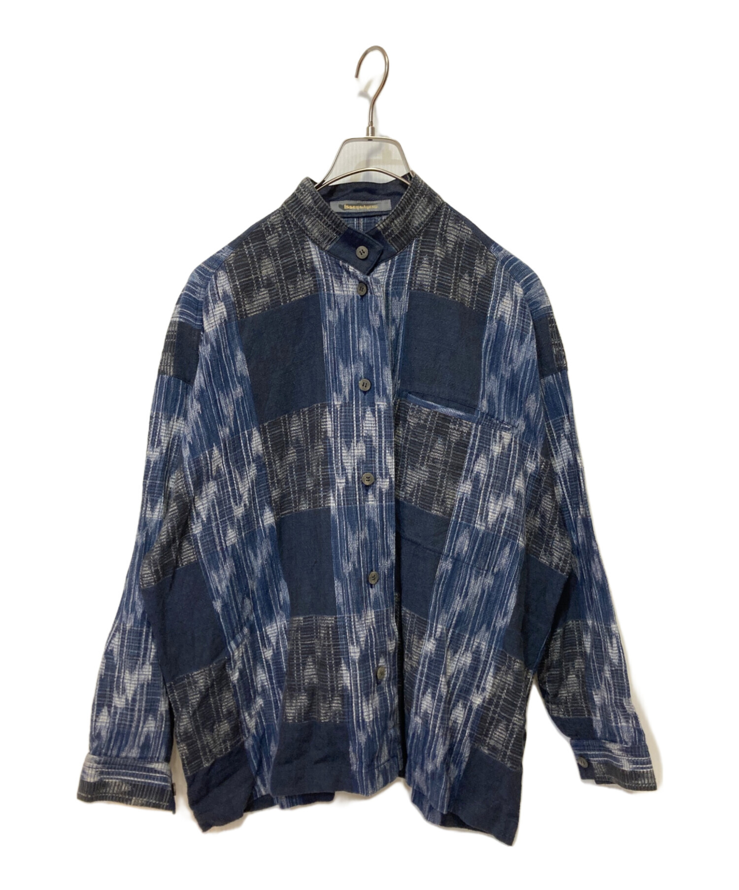 中古・古着通販】ISSEY MIYAKE (イッセイミヤケ) 長袖シャツ ネイビー 