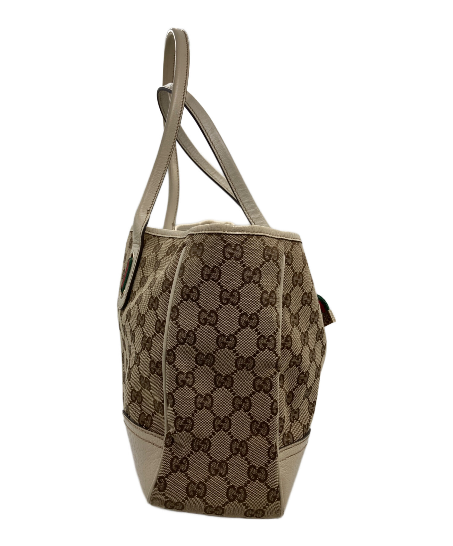 中古・古着通販】GUCCI (グッチ) プリンシートートバッグ ブラック 