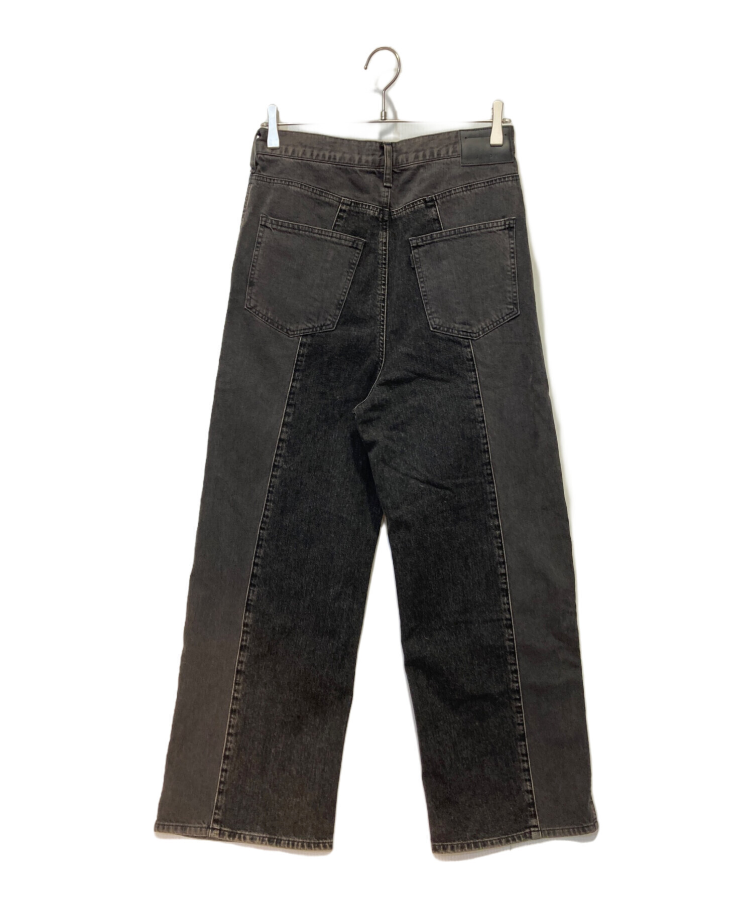 中古・古着通販】Jieda (ジエダ) Switching Zip Denim Pants グレー