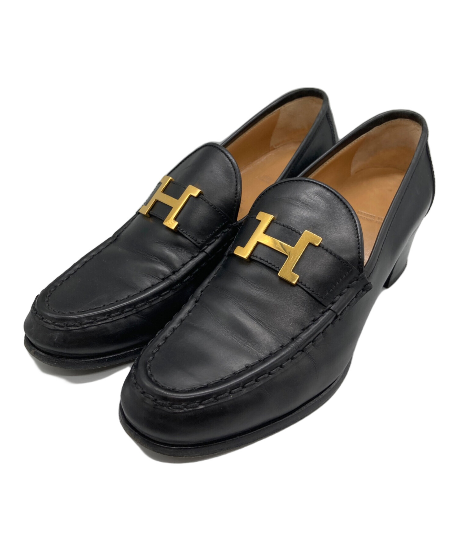 中古・古着通販】HERMES (エルメス) コンスタンスローファー ブラック