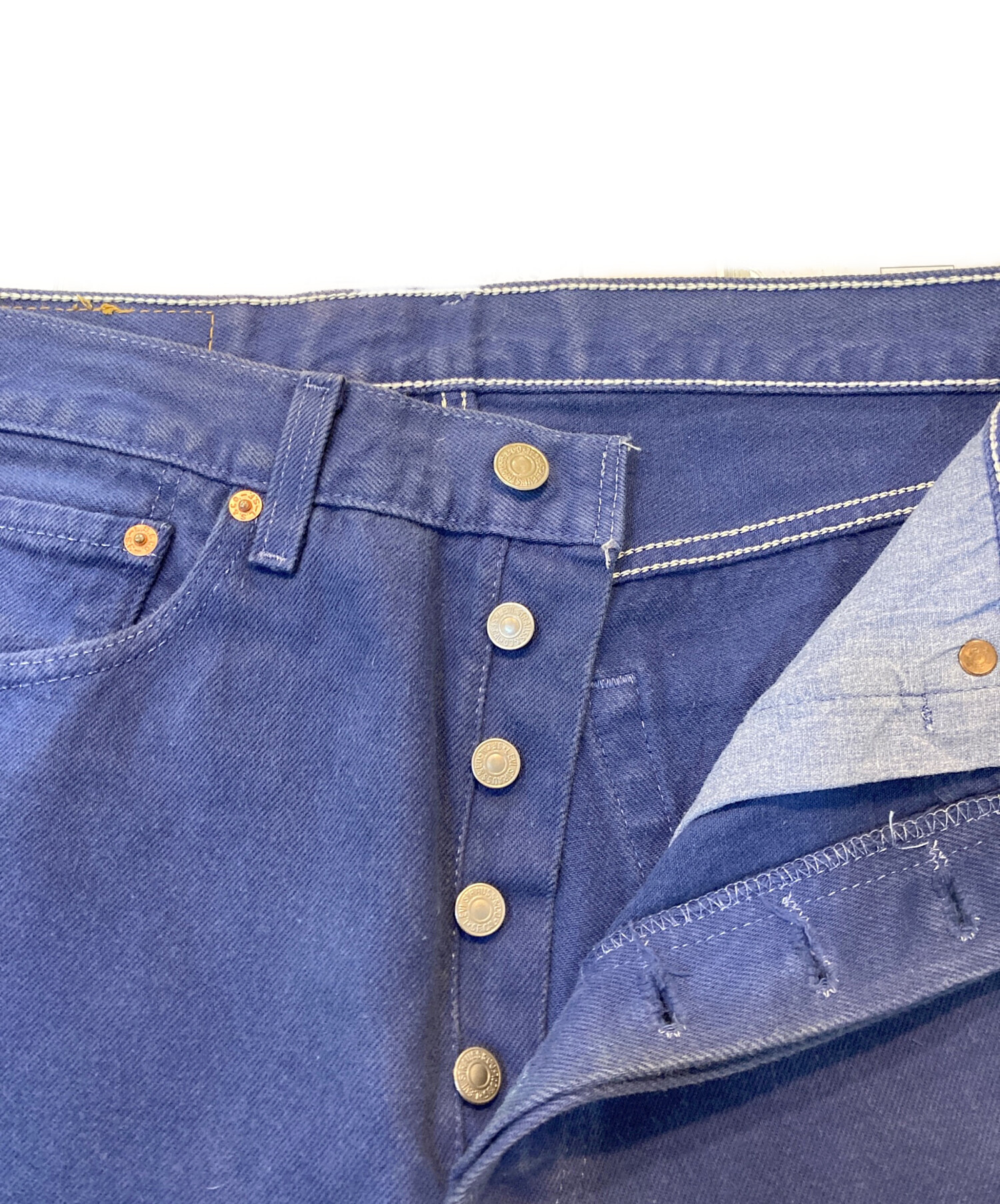 中古・古着通販】LEVI'S (リーバイス) デニムパンツ ネイビー サイズ