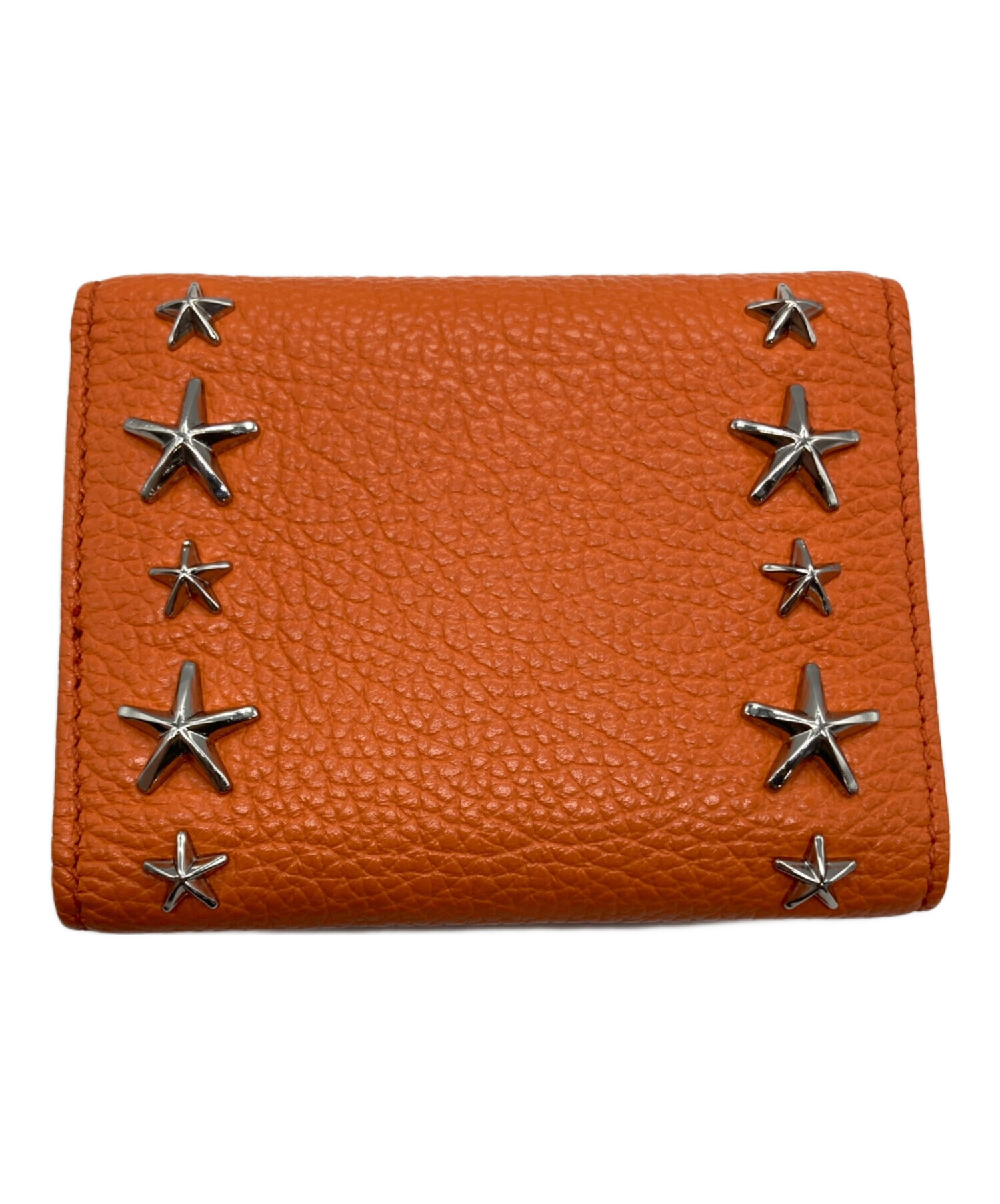 中古・古着通販】JIMMY CHOO (ジミーチュウ) 3つ折り財布 オレンジ