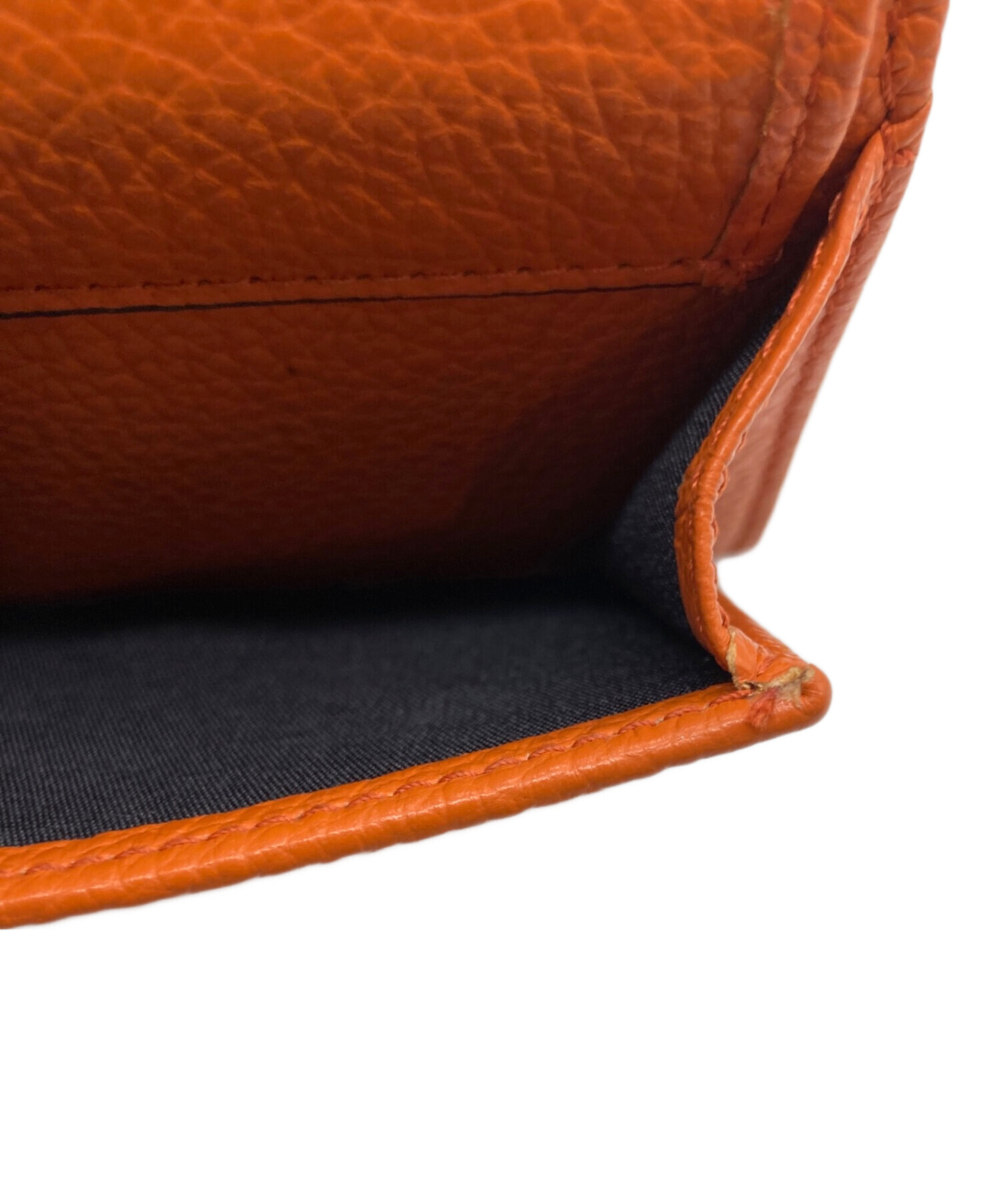 中古・古着通販】JIMMY CHOO (ジミーチュウ) 3つ折り財布 オレンジ