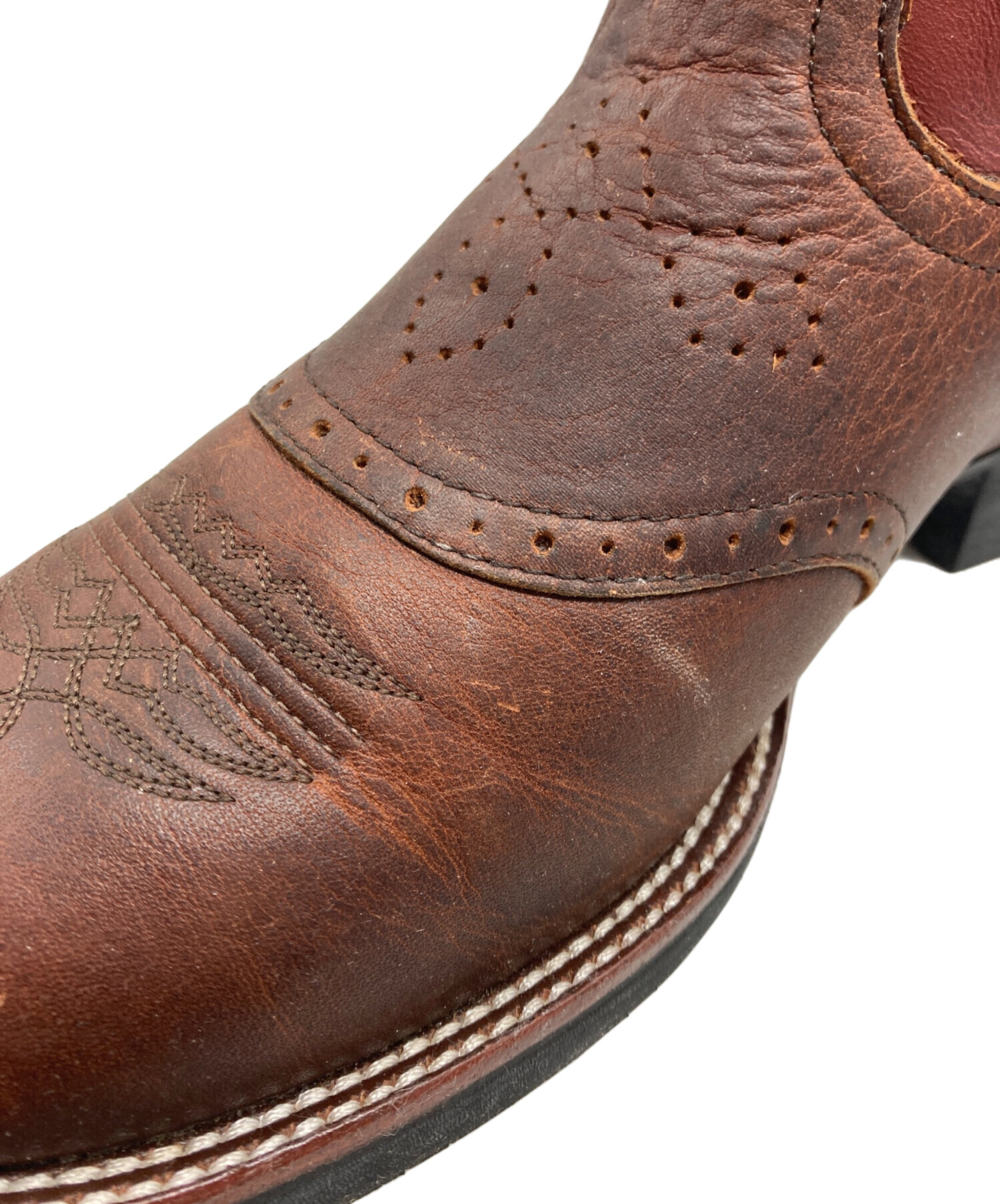 中古・古着通販】JUSTIN (ジャスティン) ウェスタンブーツ ブラウン