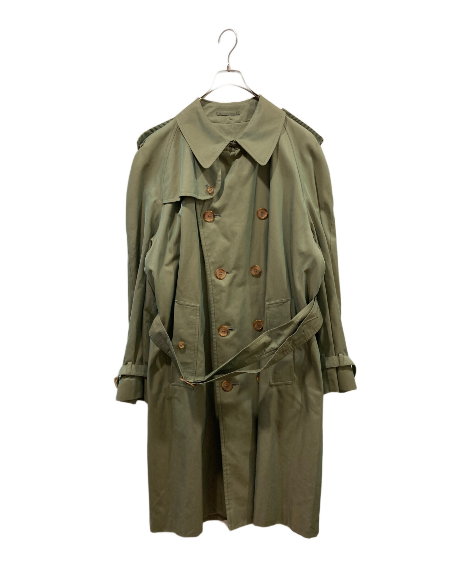 中古・古着通販】GRENFELL (グレンフェル) トレンチコート グリーン