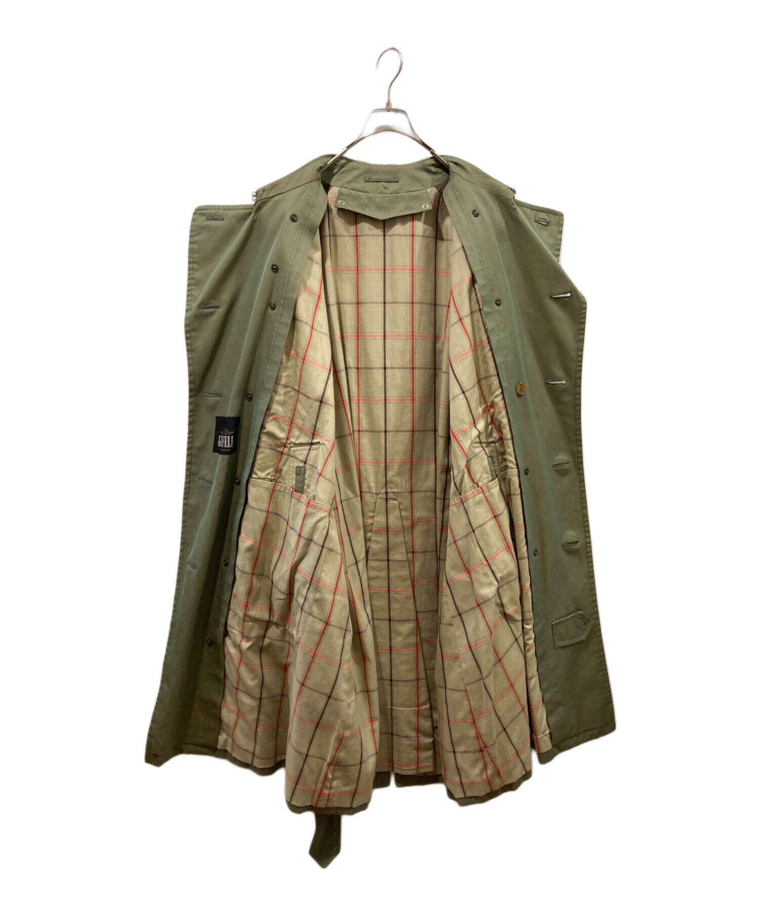 中古・古着通販】GRENFELL (グレンフェル) トレンチコート グリーン