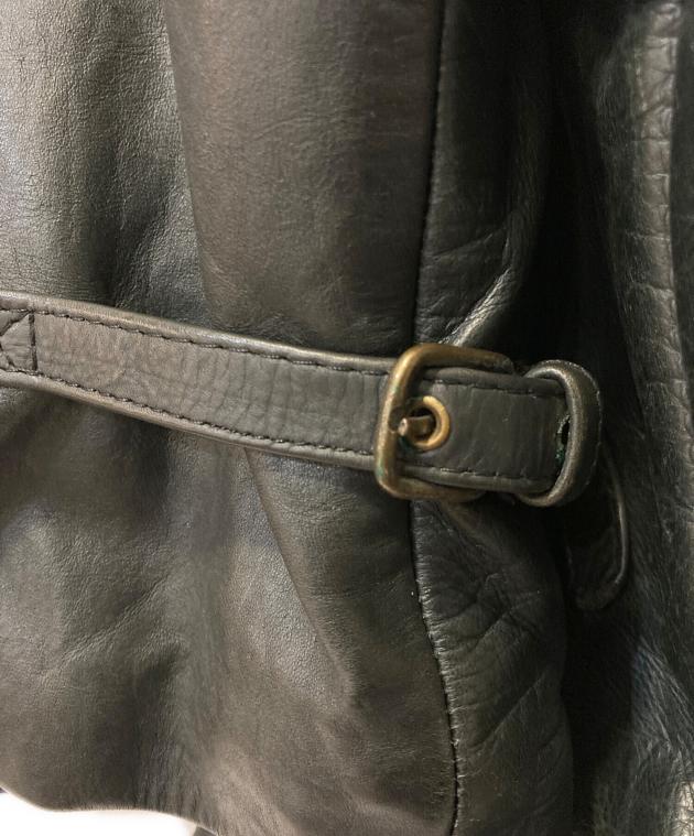 中古・古着通販】ARMANI JEANS (アルマーニジーンズ) ダブルレザー