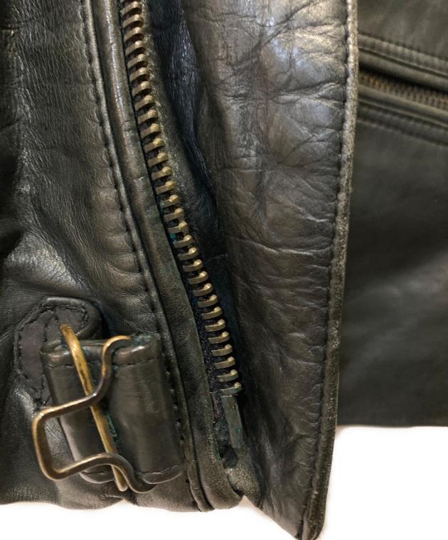 中古・古着通販】ARMANI JEANS (アルマーニジーンズ) ダブルレザー