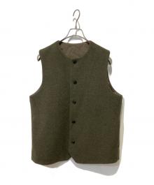 中古・古着通販】CONFECT (コンフェクト) ウールベスト オリーブ