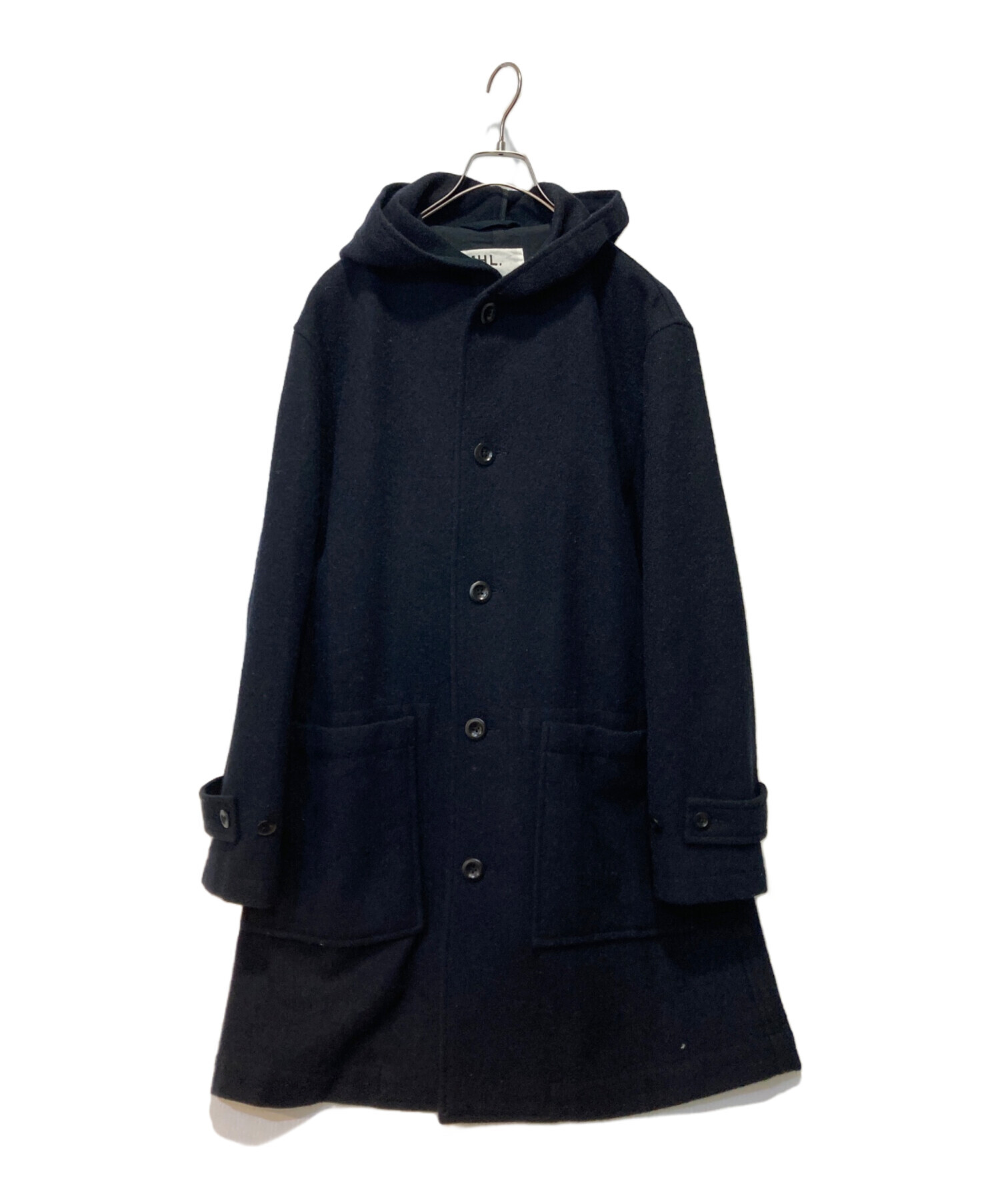 MHL. マーガレットハウエル コート ネイビー L MHL. マーガレット