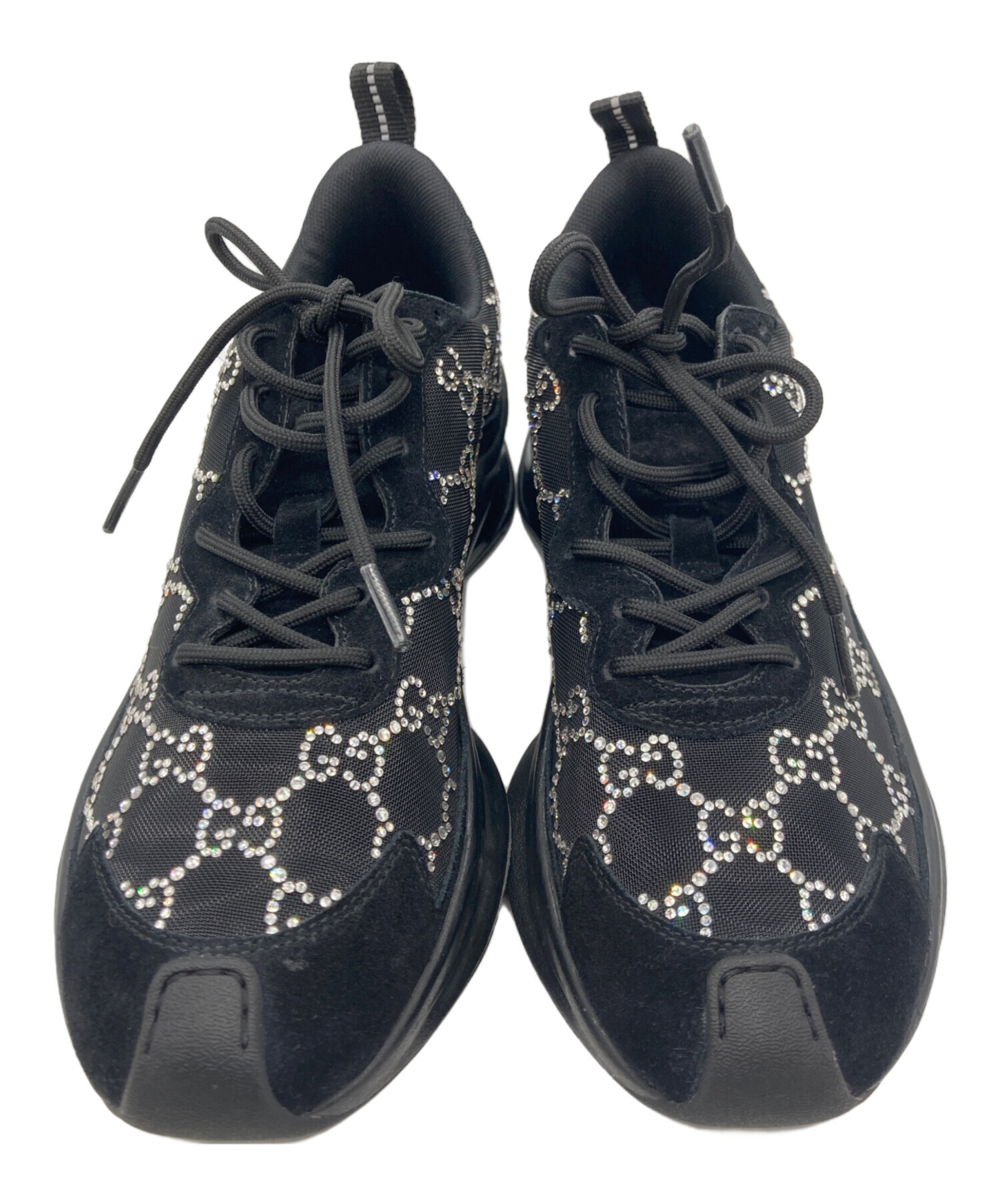 中古・古着通販】GUCCI (グッチ) GUCCI RUN ブラック サイズ:38 1/2