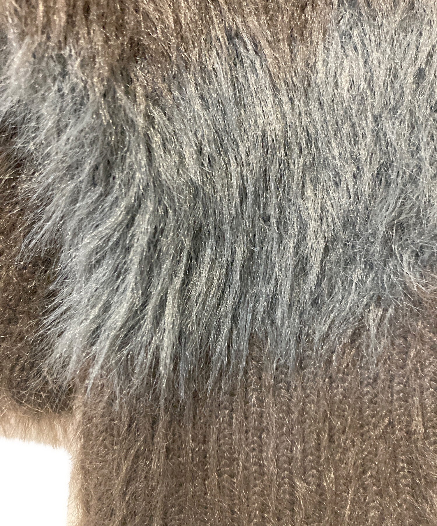 中古・古着通販】MLVINCE (メルヴィンス) shaggy cardigan ブラック 