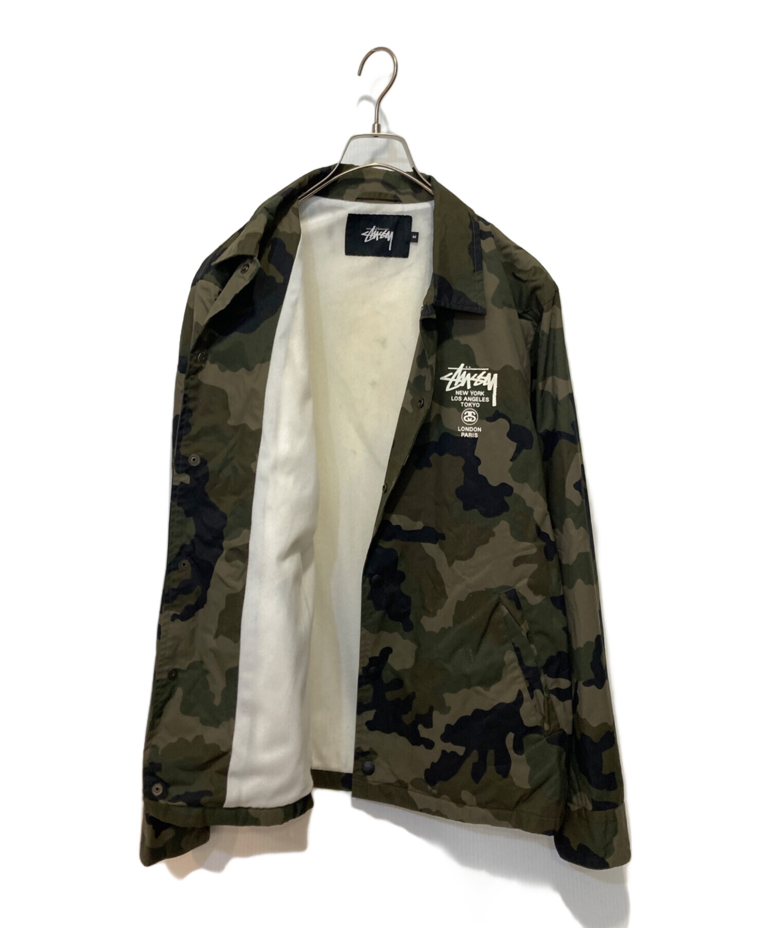 中古・古着通販】stussy (ステューシー) コーチジャケット オリーブ