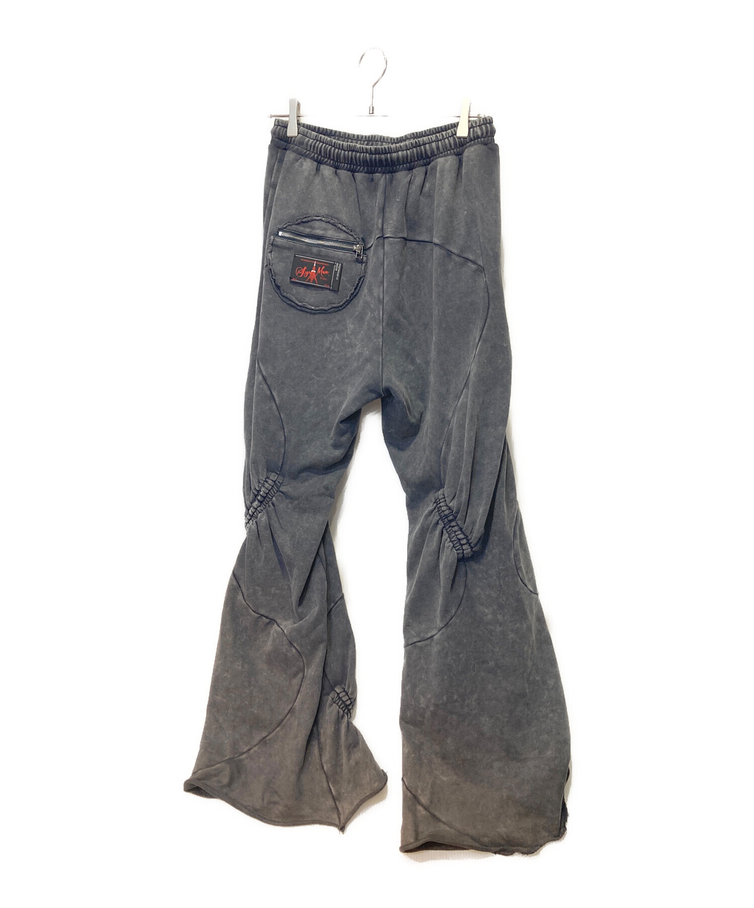 中古・古着通販】SYUMAN. (シュウマン) Wave gather Acid trousers 