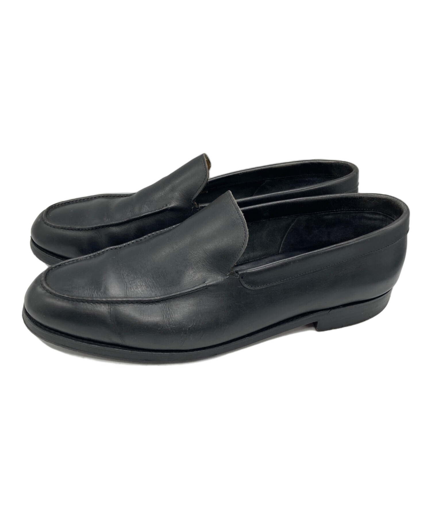 ジョンロブ John Lobb ローファー 靴 レザー メンズ ブラック系 【中古】 中古・古着通販】JOHN LOBB (ジョンロブ) chester レザーローファー