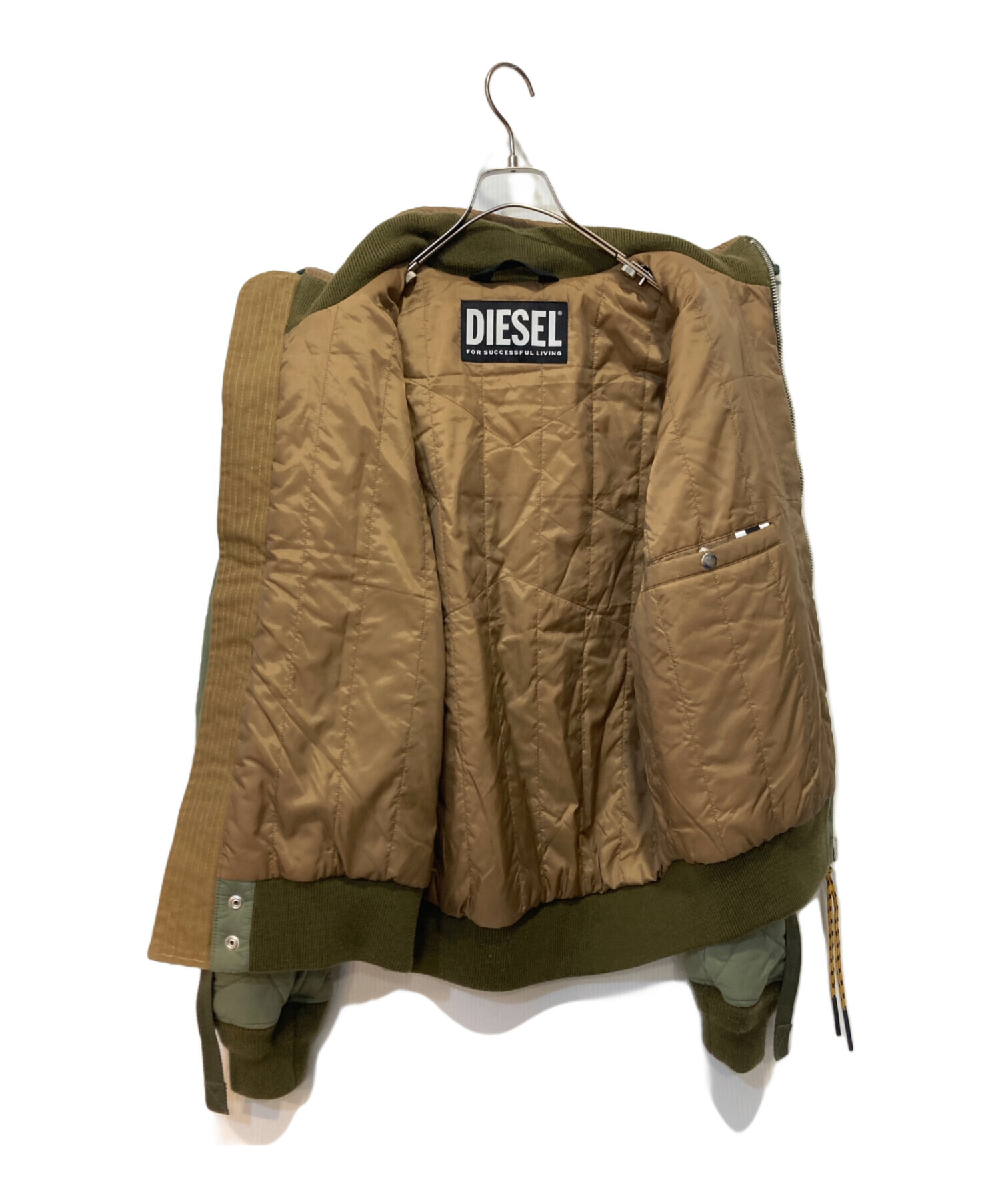 中古・古着通販】DIESEL (ディーゼル) ボア切替ブルゾン マルチカラー 