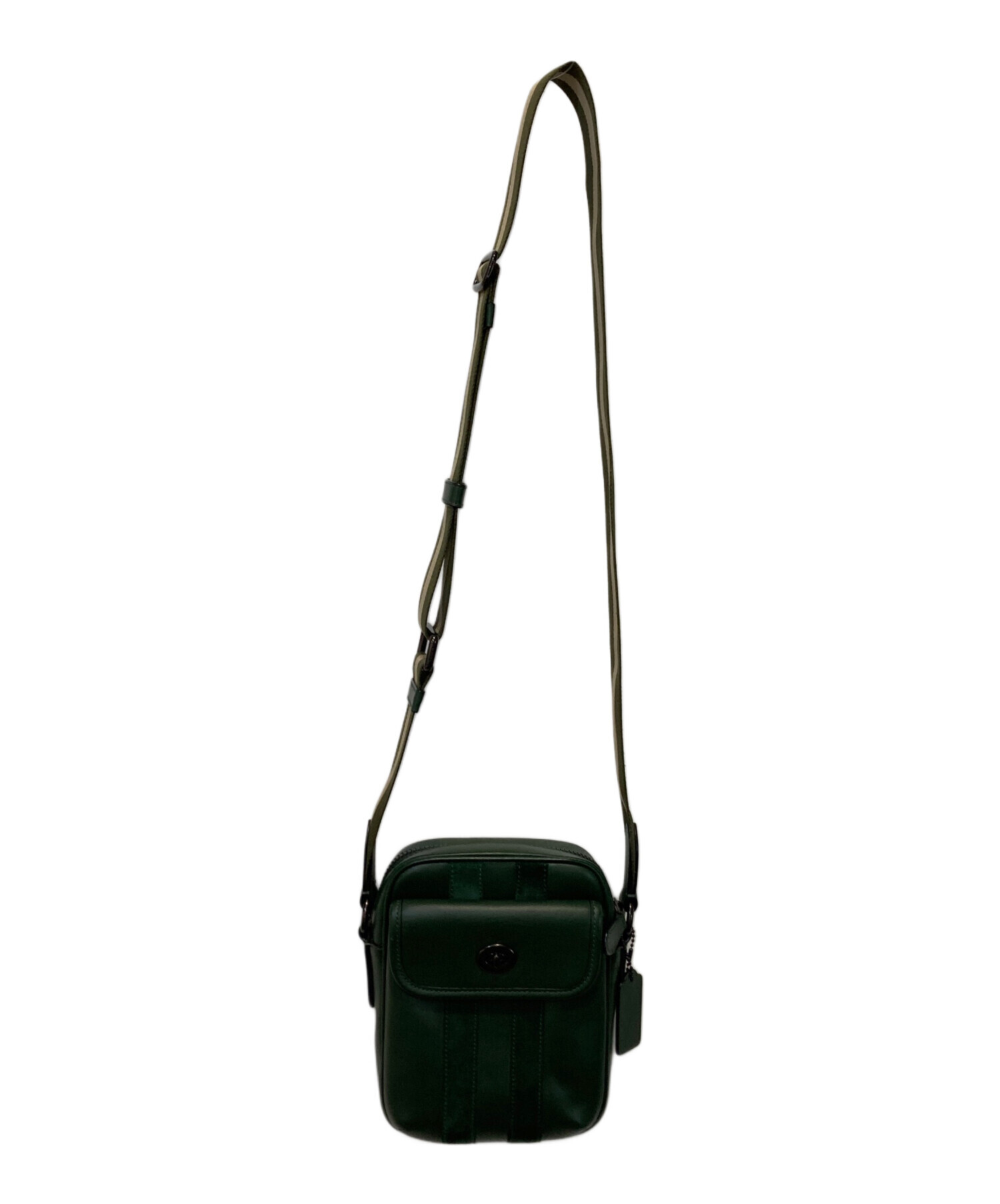 中古・古着通販】COACH (コーチ) ショルダーバッグ グリーン｜ブランド