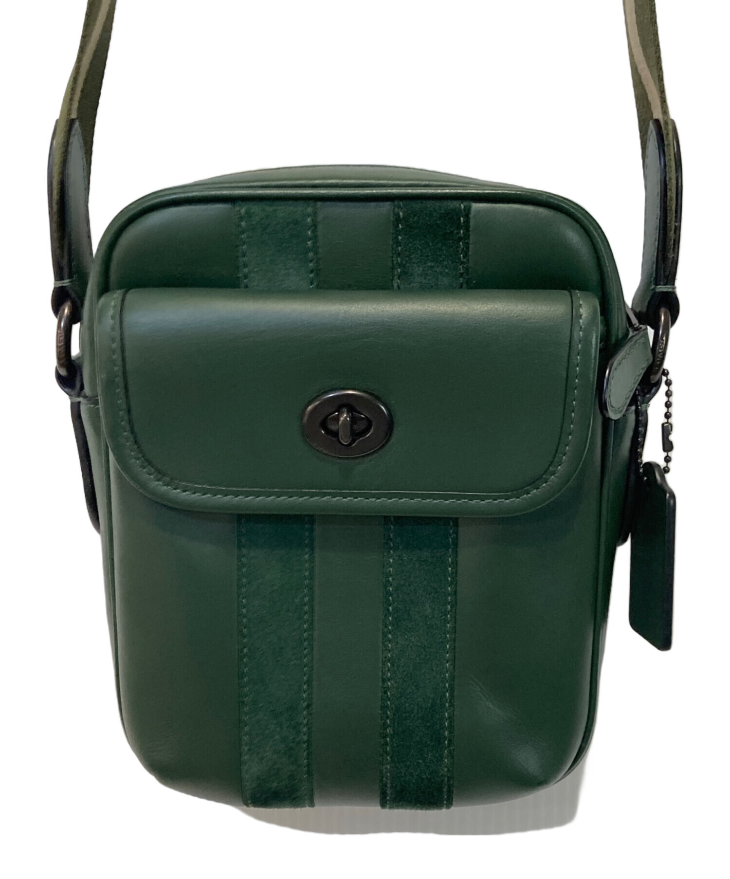 中古・古着通販】COACH (コーチ) ショルダーバッグ グリーン｜ブランド