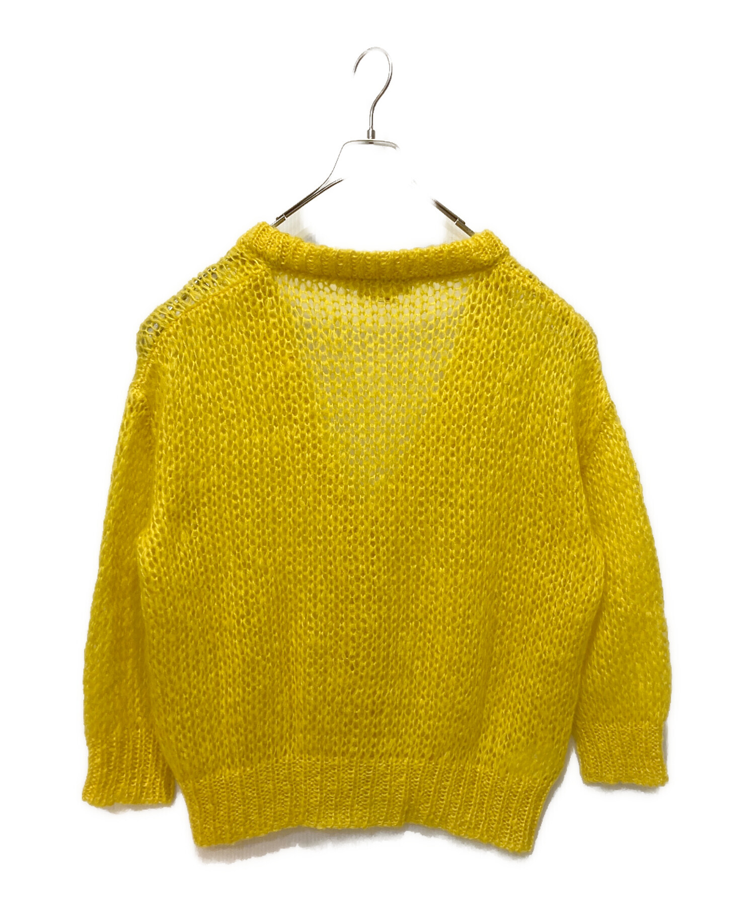 marni マルニ 19AW モヘア カーディガン 中古・古着通販】MARNI (マルニ) モヘアカーディガン イエロー サイズ