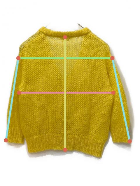 中古・古着通販】MARNI (マルニ) モヘアカーディガン イエロー サイズ