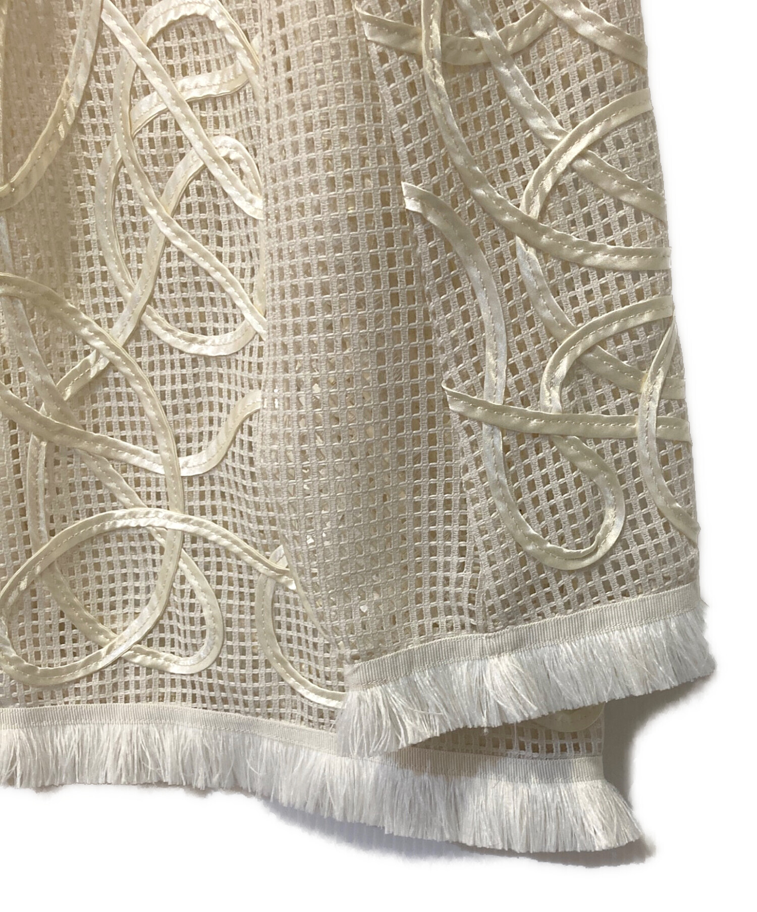 中古・古着通販】AMERI (アメリ) MEDI TAPE EMBROIDERY MESH JACKET