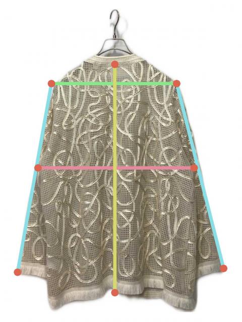 中古・古着通販】AMERI (アメリ) MEDI TAPE EMBROIDERY MESH JACKET