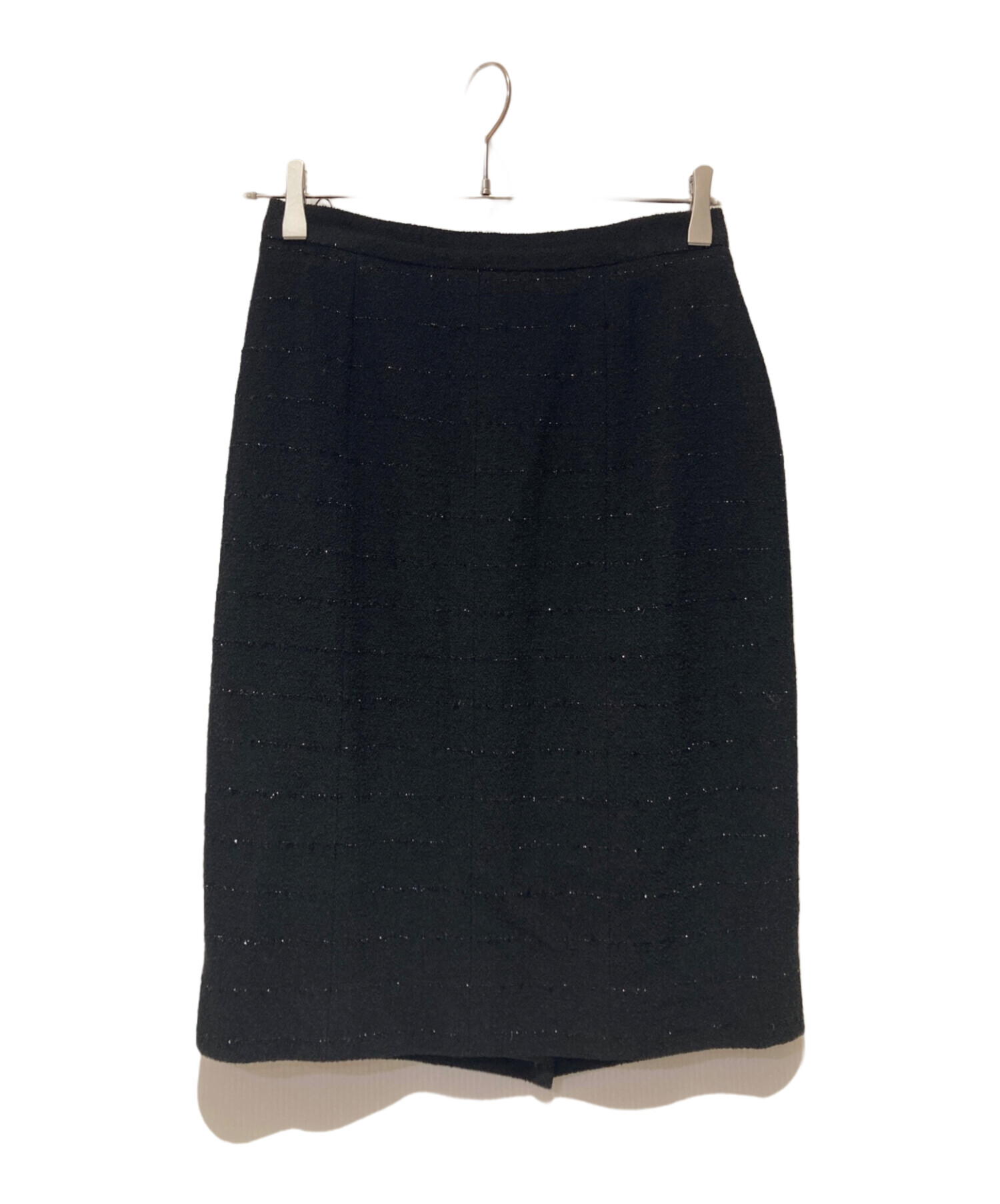 中古・古着通販】CHANEL (シャネル) ツイードミニスカート ブラック